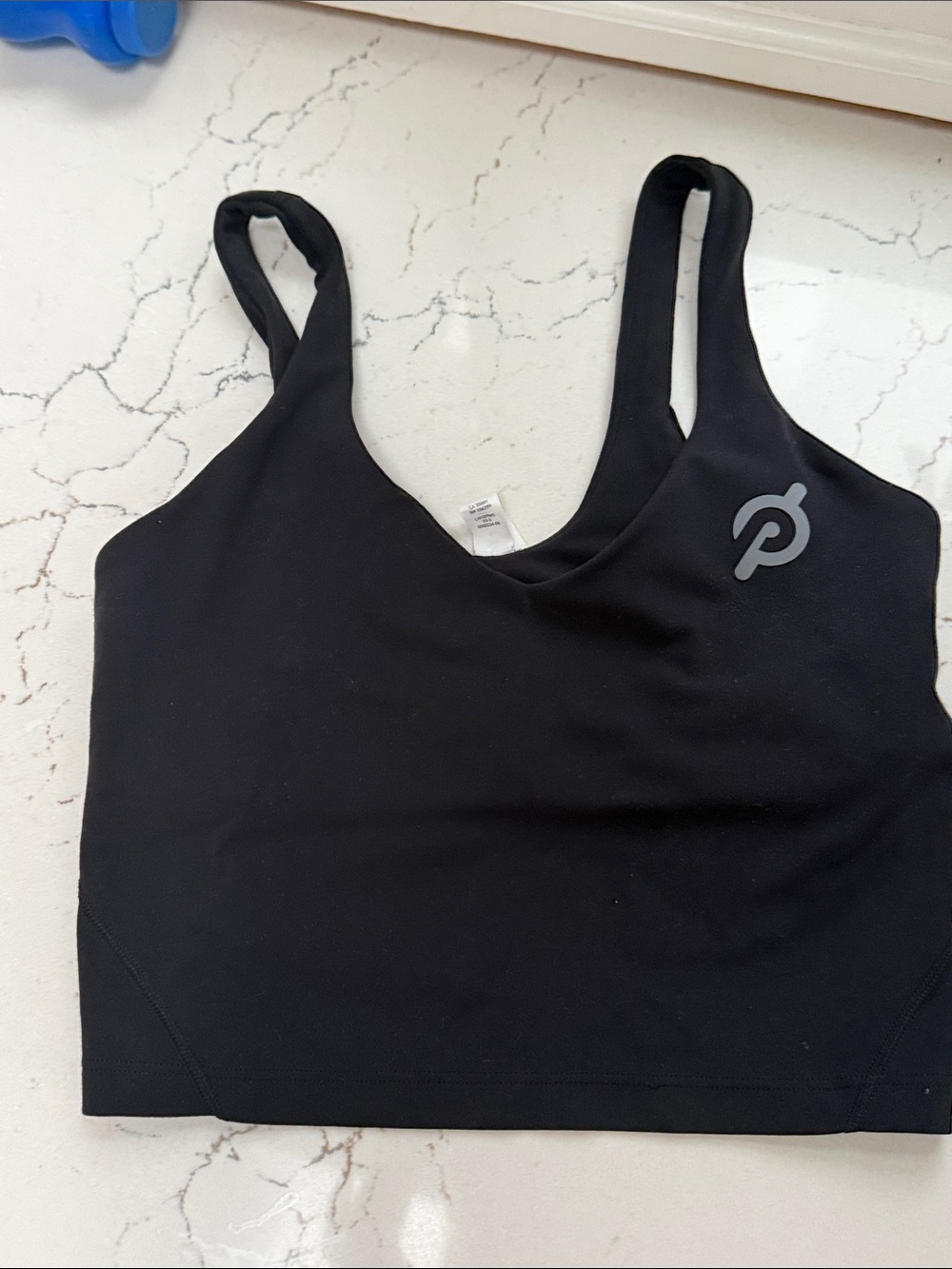 lululemon athletica/pelonton Black Seamless Scoop-Back Sports Bra
